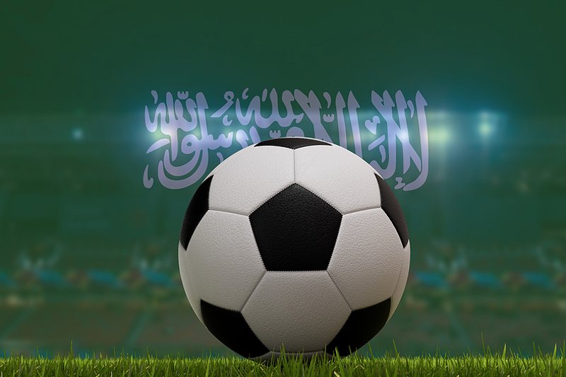 Saudi Flag and Football