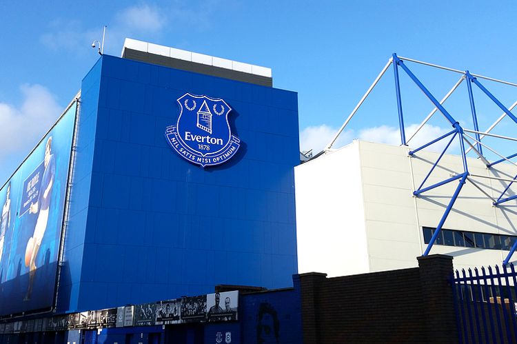 Everton Crest on Stadium Wall