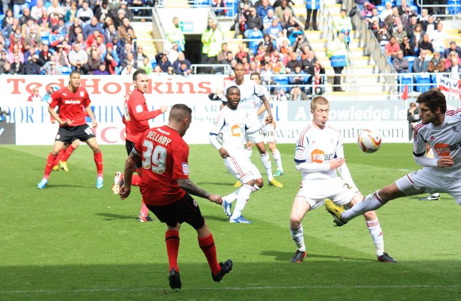 Craig Bellamy Playing for Cardiff City