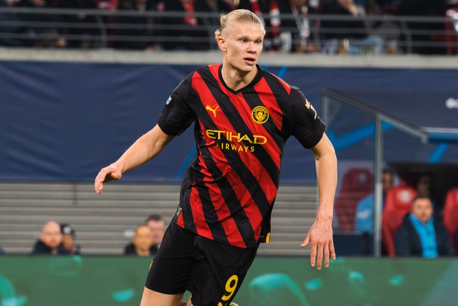 Erling Haaland Playing for Manchester City