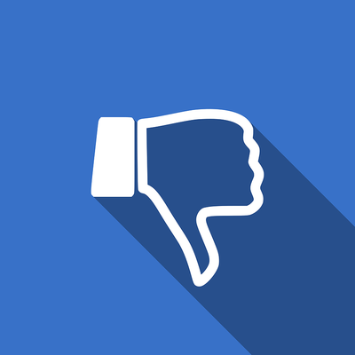 Blue Thumbs Down Icon