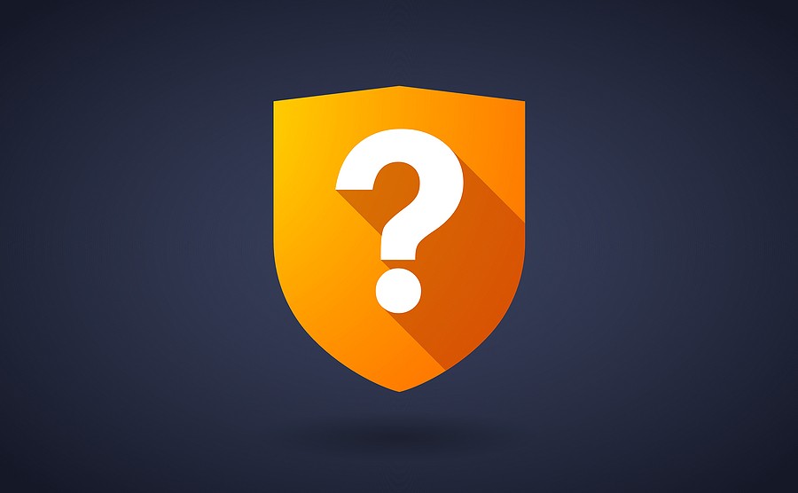 Gold Question Mark Shield