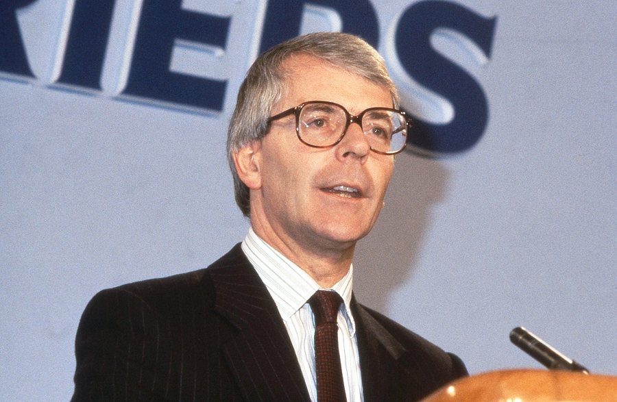 John Major Speaking in 1991