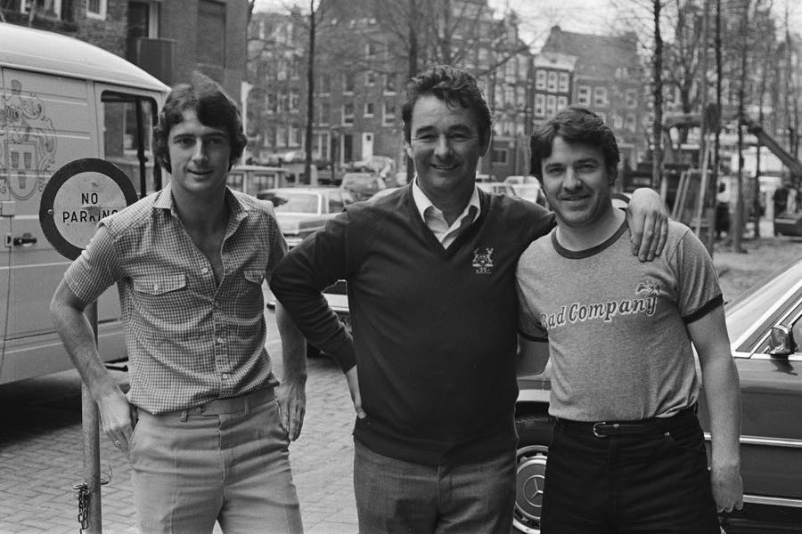Brian Clough, centre