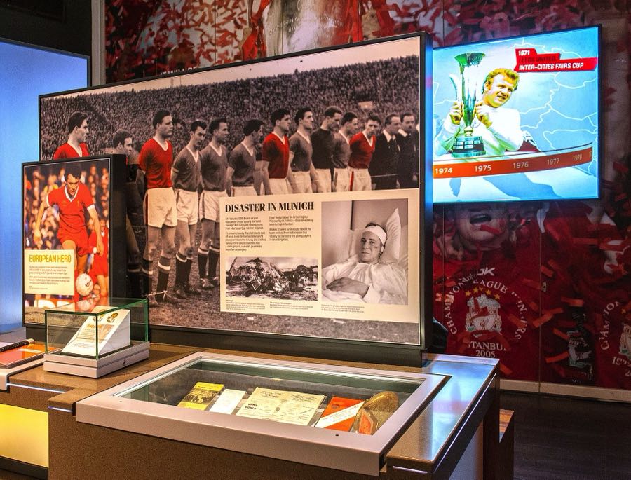 National Football Museum exhibit on the Munich Air Disaster