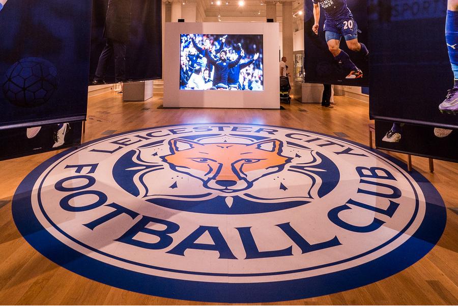 Leicester City Logo in Exhibition