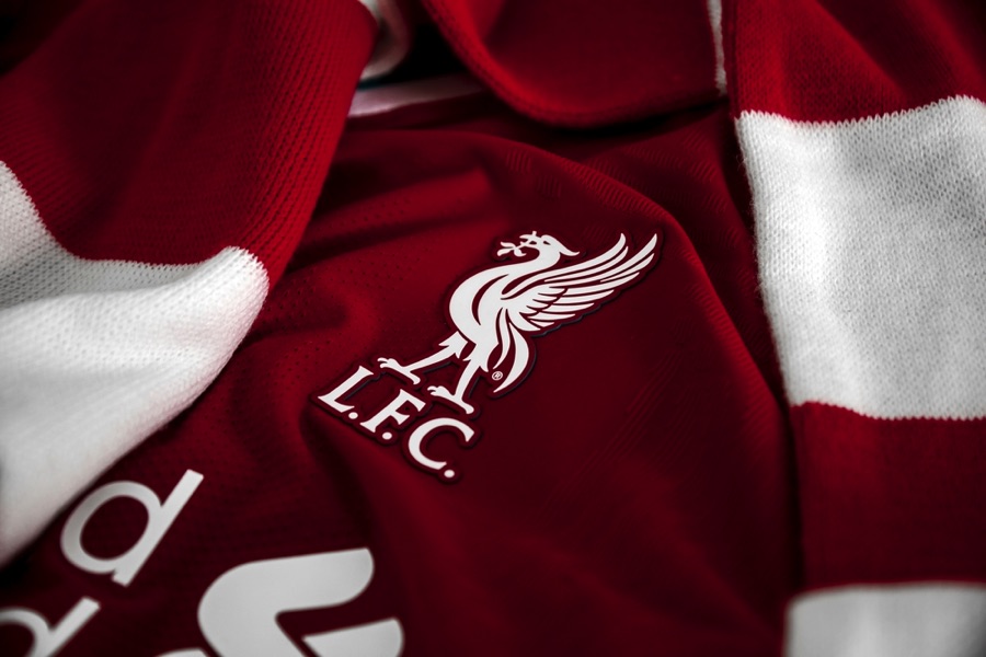 LFC's kit featuring the Liver bird