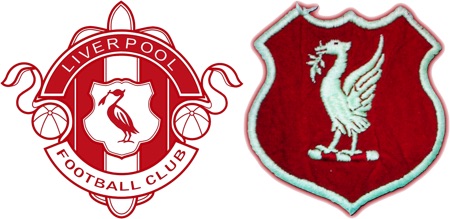 Liverpool's second and third logos